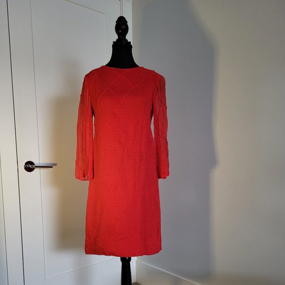 Vintage 1960s red cocktail dress - Picture 1 of 4